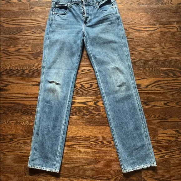 AMO Women's Boot Cut Jeans - Light Blue - Picture 1 of 4